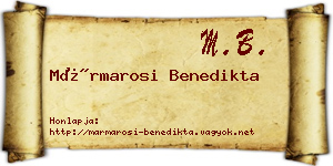 Mármarosi Benedikta névjegykártya